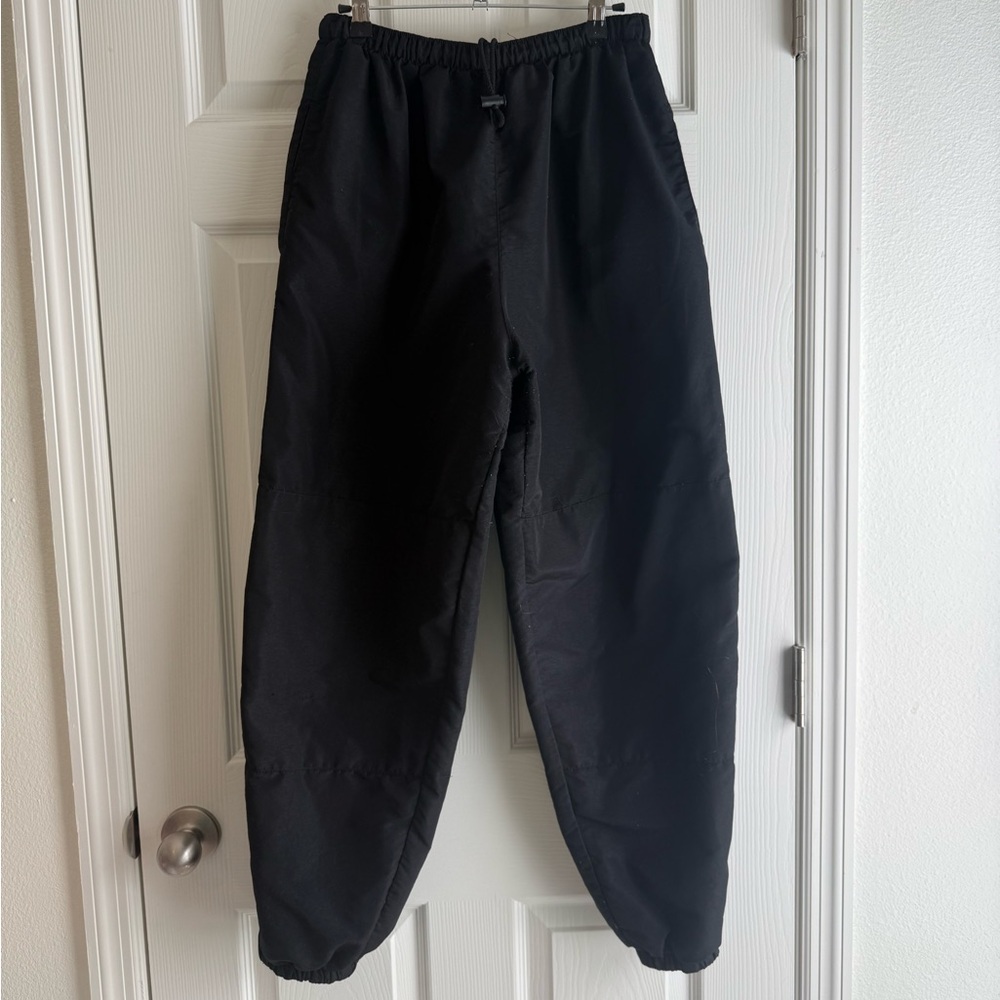 Vintage SkilCraft Black Pants Nylon Zip Ankle IPFU Army Drawstring
